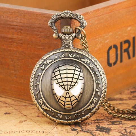 3D Spider Human Necklace Chain Clock