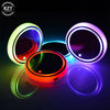 Color Changing Car LED Cup Holder Light Mats ( pack of 2 )